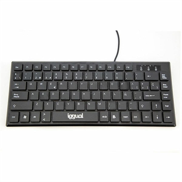 Tastatur iggual Slim TKL-USB Schwarz