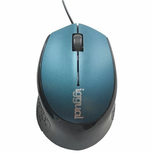 Mouse iggual COM-ERGONOMIC-R 800 dpi Blau Schwarz/Blau