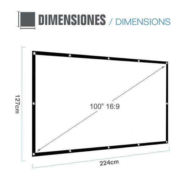 Projektionsleinwand iggual ECO COST 100 100"