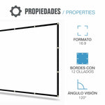 Projektionsleinwand iggual ECO COST 100 100"