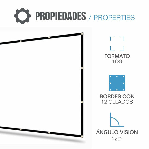 Projektionsleinwand iggual ECO COST 100 100"
