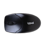 Schnurlose Mouse iggual WOM-BASIC Schwarz (1 Stück)