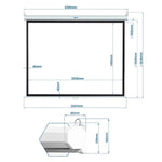 Projektionsleinwand iggual IGG319291 92"