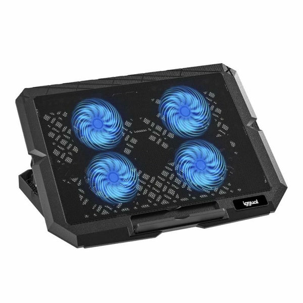 Laptop-Kühlunterlage iggual IGG319710 Schwarz