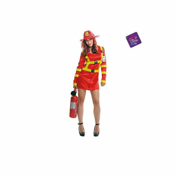 Verkleidung für Erwachsene My Other Me Sexy Feuerwehrfrau Rot M/L (2 Stücke)