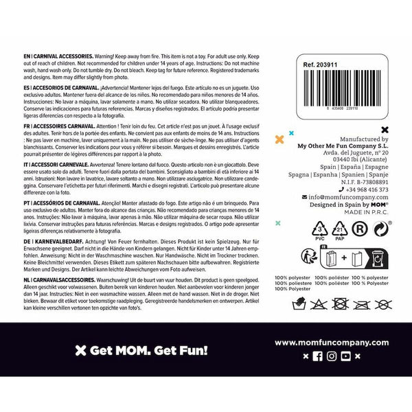 Verkleidung für Erwachsene My Other Me Weiß Bunt