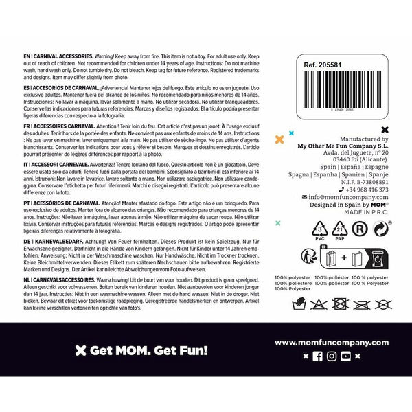 Perücke My Other Me Bunt Einhorn