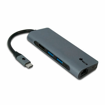 7-Port USB Hub NGS WONDERDOCK7 Grau 5 Gbps