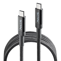 USB-C zu USB-C-Kabel NGS KNOT100W-2 Schwarz 2 m