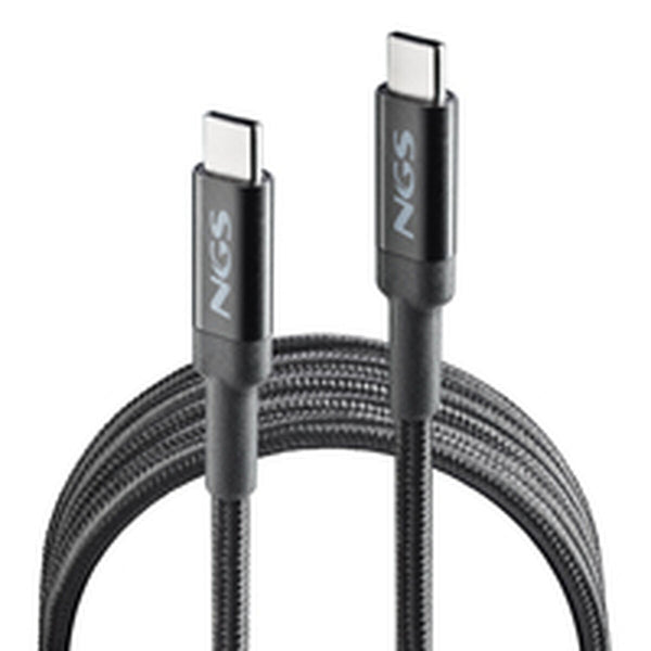 USB-C zu USB-C-Kabel NGS KNOT100W-2 Schwarz 2 m