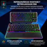 Tastatur Newskill NS-KB-GUNGNYR-GAT-RE Qwerty Spanisch QWERTY Schwarz