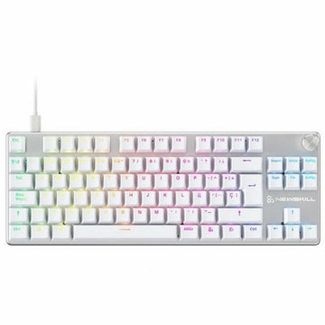 Gaming Tastatur Newskill Serike V2 Qwerty Spanisch Weiß