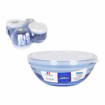 Runde Lunchbox mit Deckel Duralex   Kristall Blau Ø 14 cm (16 Stück)