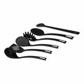 Küchenutensilien Set Quttin Quttin Schwarz (6 Stück) (6 pcs)