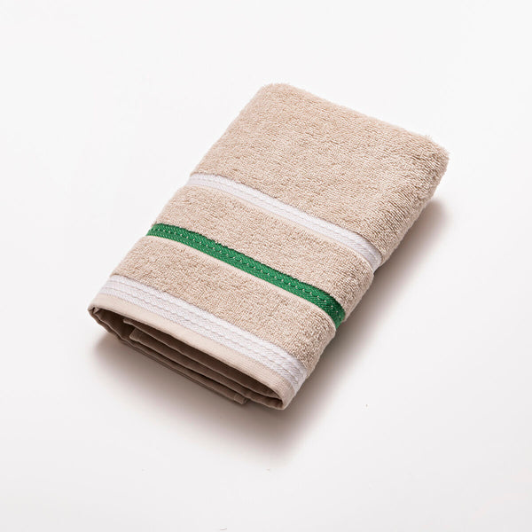Handtuch Benetton Beige 50 x 90 cm Streifen