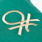 Kissen Benetton Rainbow grün 45 x 45 cm