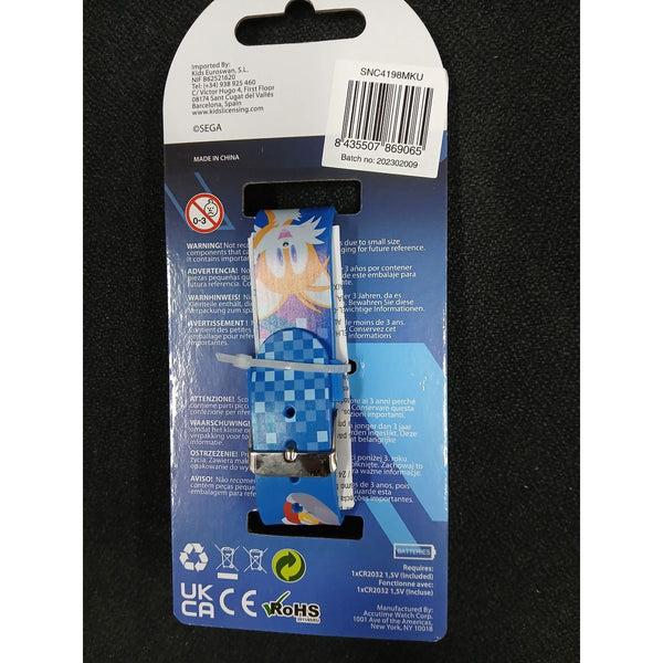 Digitale uhr Sonic Für Kinder LED-Screen Blau Ø 3,5 cm