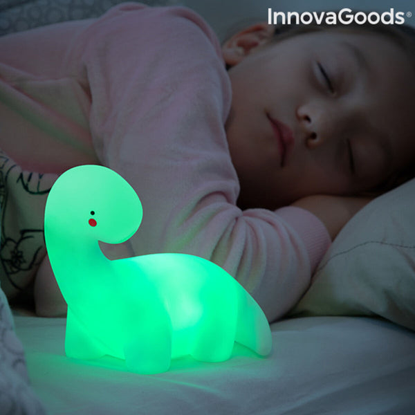 LED-Dinosaurierlampe, vielfarbig Lightosaurus InnovaGoods IG815318 Weiß Vinyl (Restauriert A)