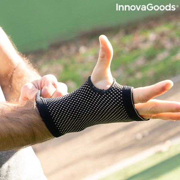 Handgelenkband aus Kupfer und Bambuskohle Wristcare InnovaGoods