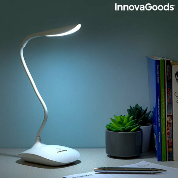 Wiederaufladbare Touch-LED-Tischlampe InnovaGoods Lum2Go Weiß ABS Kunststoff (Restauriert A)