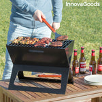 Klappbarer tragbarer Grill für die Verwendung mit Holzkohle InnovaGoods 8435527817916 Stahl Bunt (Restauriert B)