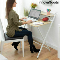 Klappbarer Schreibtisch mit Ablage InnovaGoods Tablezy Holz (Restauriert A)