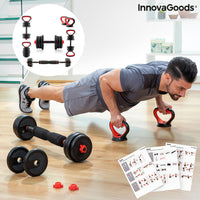 6 in 1 Verstellbarer Hantelsatz mit Trainingsanleitung Sixfit InnovaGoods DUMBBELLS Eisen (Restauriert B)