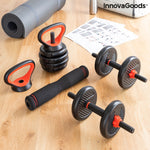 6 in 1 Verstellbarer Hantelsatz mit Trainingsanleitung Sixfit InnovaGoods DUMBBELLS Eisen (Restauriert B)