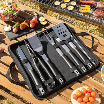 Grillzubehör-Set mit Tragetasche BBSet InnovaGoods 12 Stücke