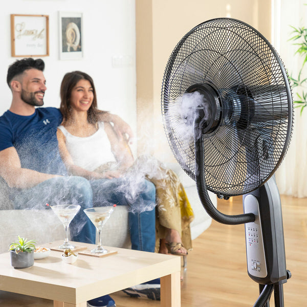 Standventilador und -vernebler mit Fernbedienung InnovaGoods Schwarz 90 W 2,8 L (Restauriert B)