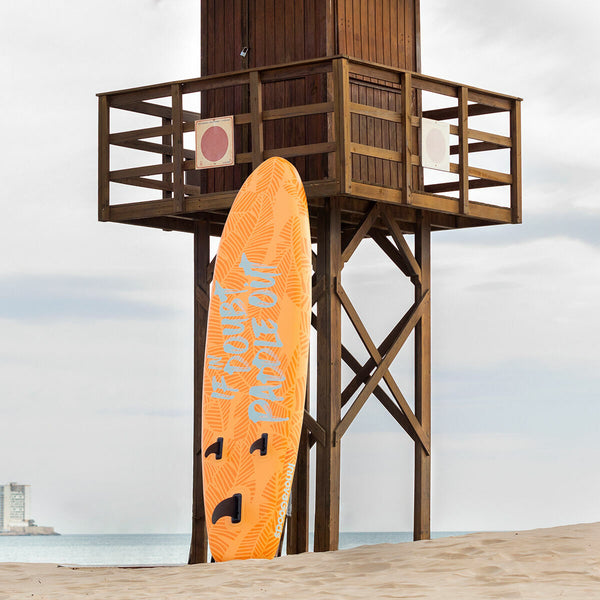 2 in 1 Aufblasbares Paddel-Board mit Sitz und Zubehör InnovaGoods Orange 10'5" 320 cm (Restauriert D)