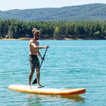 2 in 1 Aufblasbares Paddel-Board mit Sitz und Zubehör InnovaGoods Orange 10'5" 320 cm (Restauriert D)