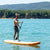 2 in 1 Aufblasbares Paddel-Board mit Sitz und Zubehör InnovaGoods Orange 10'5" 320 cm (Restauriert D)