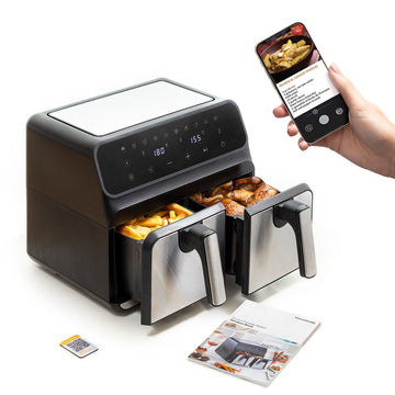 Heißluftfritteuse InnovaGoods   Schwarz 3400 W 8 L Edelstahl (Restauriert B)