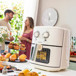 Heißluftfritteuse InnovaGoods Creme 1700 W 6,5 L Edelstahl (Restauriert A)