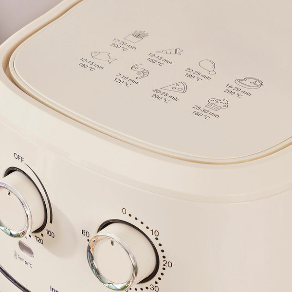 Heißluftfritteuse InnovaGoods Creme 1700 W 6,5 L Edelstahl (Restauriert A)