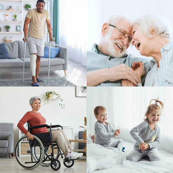 Drehbarer und verstellbarer Badezimmerhocker Roshawer InnovaGoods Weiß (Restauriert A)