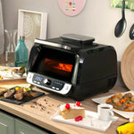 Heißluftfritteuse mit Grill, Zubehör und Rezeptbuch InnovaGoods 3400 W Schwarz 6 L (Restauriert A)
