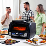 Heißluftfritteuse mit Grill, Zubehör und Rezeptbuch InnovaGoods 3400 W Schwarz 6 L (Restauriert A)