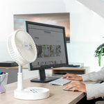 Faltbarer wiederaufladbarer 3-in-1-Ventilator Fandle InnovaGoods Ø7,7'' 7200 mAh