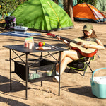 Klappbarer Campingtisch mit Korb und Hülle Folble InnovaGoods