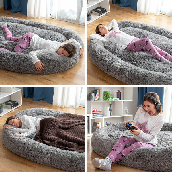 Hundebett für Menschen | Human Dog Bed XXL InnovaGoods Grey