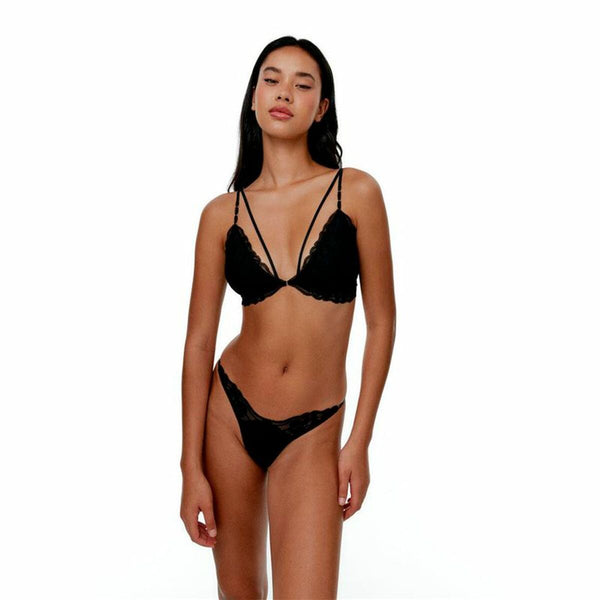 Bikini Black Limba Triangular Mojave Schwarz