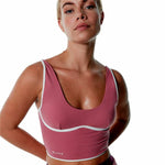 Sporttop für Frauen Black Limba Courtedge  Fitness