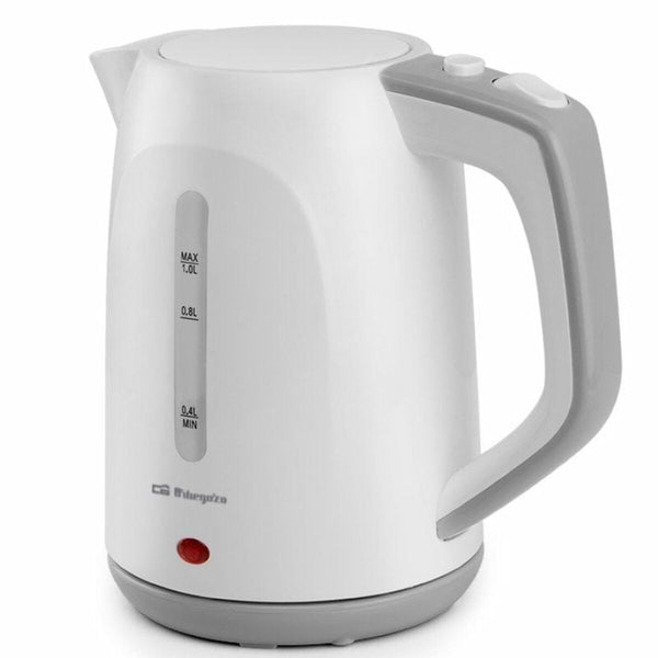 Wasserkocher Orbegozo KT 5011 Weiß Kunststoff 1100 W 1 L
