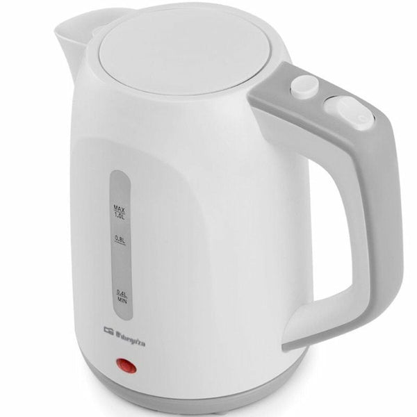 Wasserkocher Orbegozo KT 5011 Weiß Kunststoff 1100 W 1 L