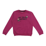 Sweatshirt ohne Kapuze für Mädchen Softee Lunar  Rosa Pink
