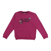 Sweatshirt ohne Kapuze für Mädchen Softee Lunar  Rosa Pink
