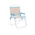 Marbueno Klappstuhl Aluminium Beige/Blau Strand und Pool 56X52X80 cm 10173
