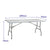 Table Klapptisch Marbueno Grau 70 x 74 x 180 cm